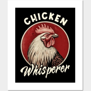 Bawk and Roll Chicken Whisperer Love, Stylish Tee Extravaganza Posters and Art